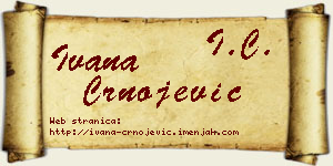 Ivana Crnojević vizit kartica